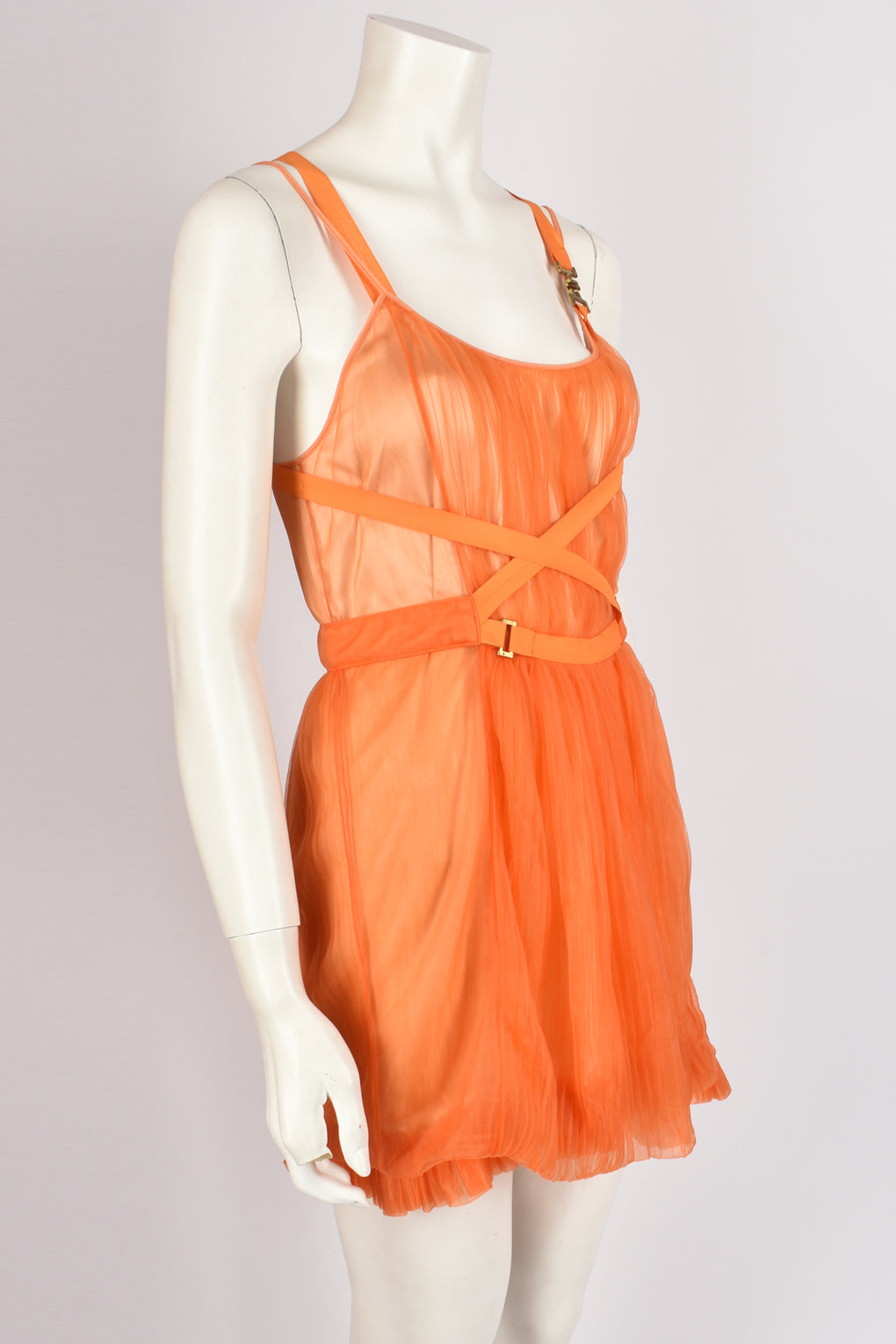 JULIEN MACDONALD ORANGE DRESS S