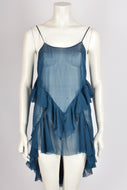 JULIEN MACDONALD SHEER SILK DRESS M
