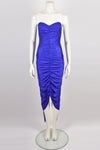 SARAH WHITWORTH 1980s BLUE DRESS S