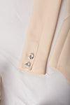 PHILOSOPHY CREAM BODYSUIT WITH DIAMOND