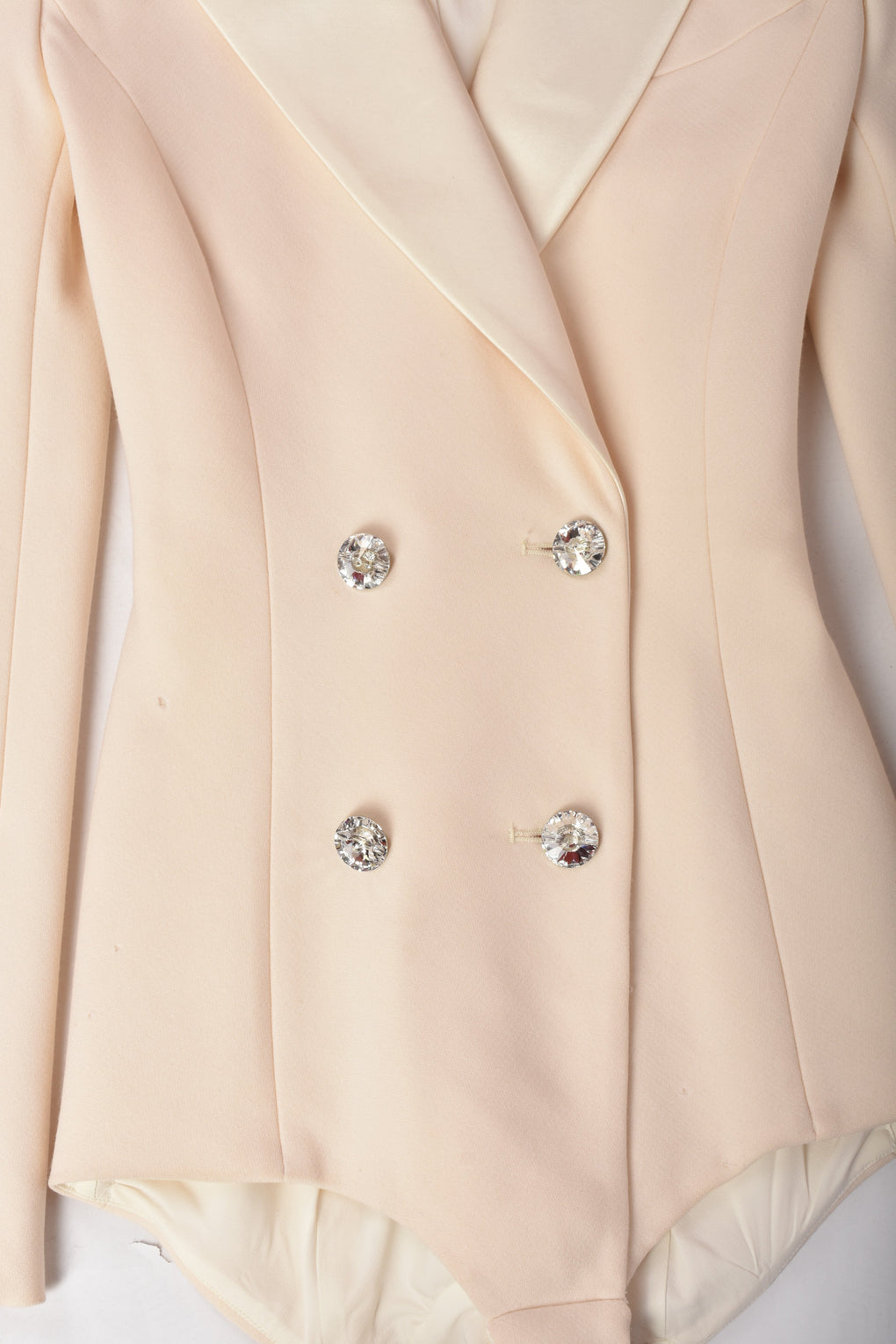 PHILOSOPHY CREAM BODYSUIT WITH DIAMOND