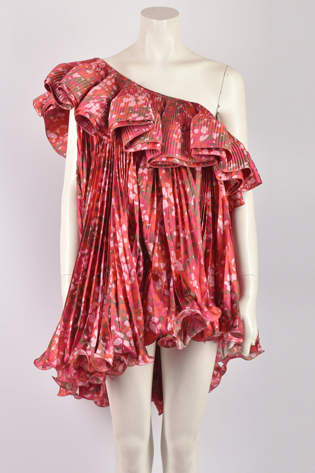 STELLA McCARTNEY SS 2010 PLEATED ASYMETRICAL DRESS L