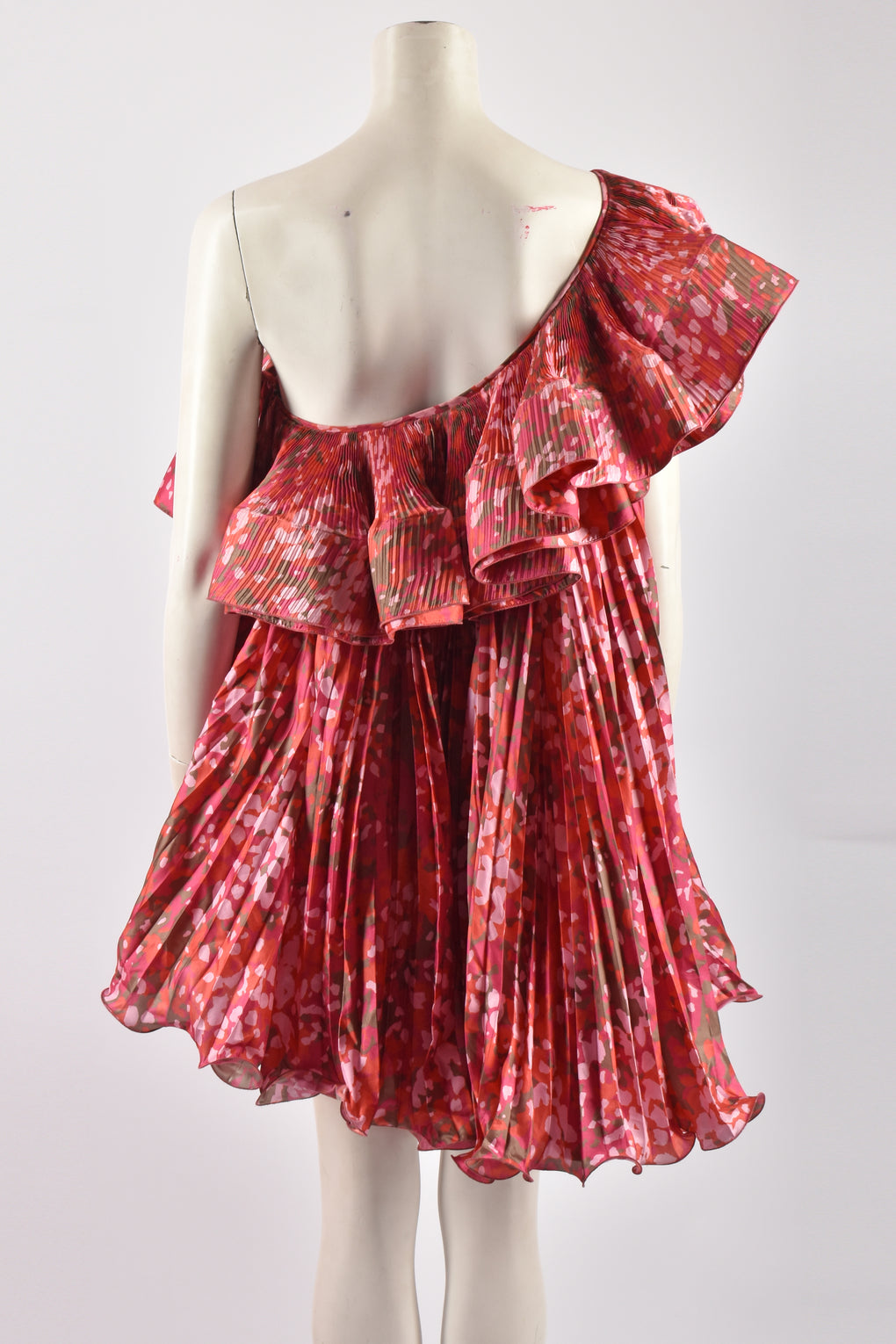 STELLA McCARTNEY SS 2010 PLEATED ASYMETRICAL DRESS L