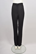 ARISTOS 1970s BLACK CREPE TROUSERS S