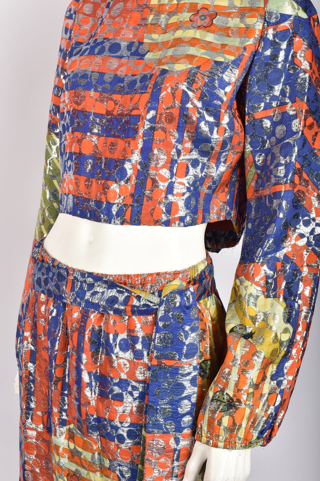 1970S LANVIN LAMÉ SET