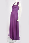 JOHN GALLIANO X DIOR PURPLE BEADED DRESS