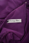 JOHN GALLIANO X DIOR PURPLE BEADED DRESS
