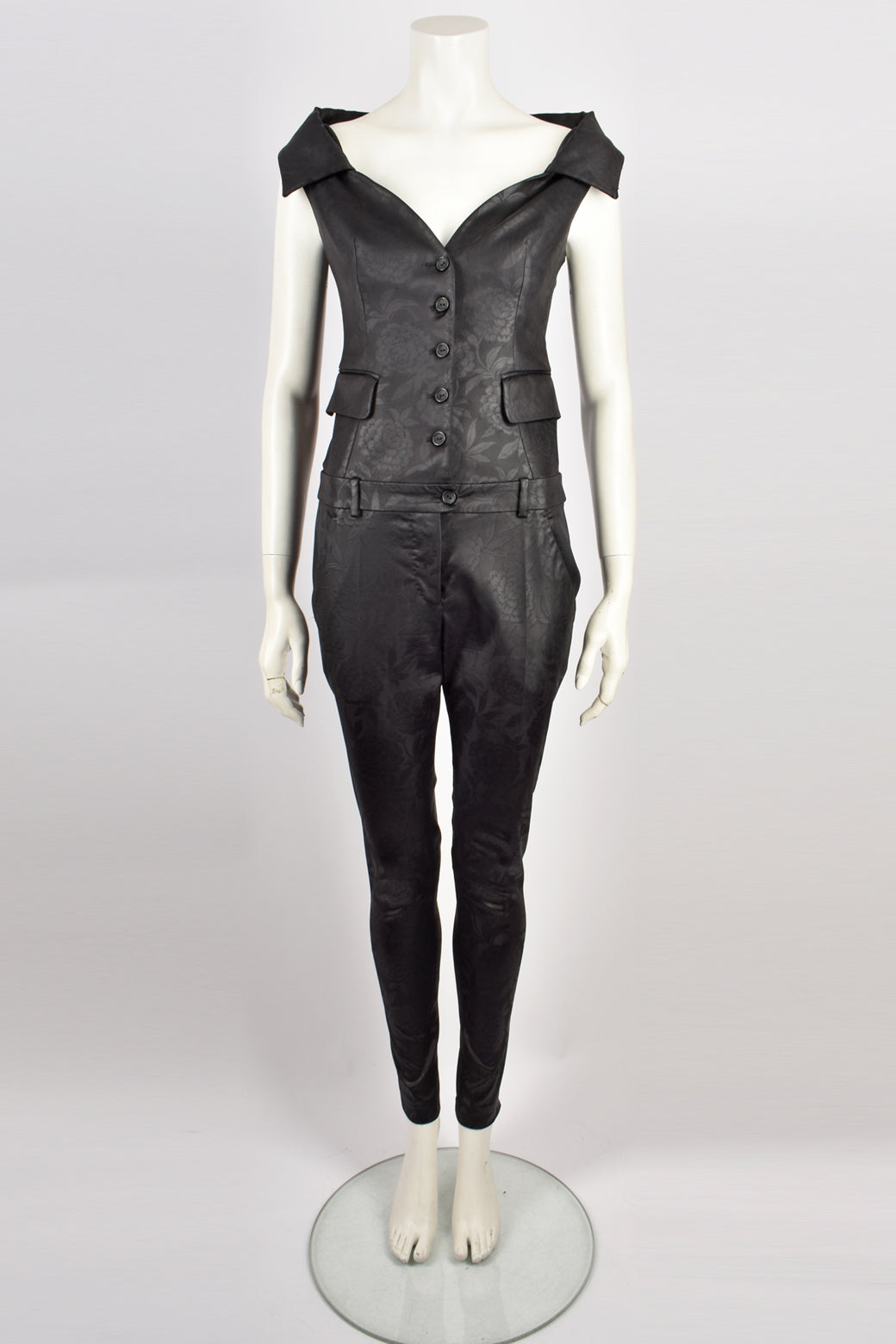 ALEXANDER MCQUEEN F/W 2008 JACQUARD JUMPSUIT S