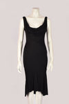 VERSACE MIDI BLACK DRESS