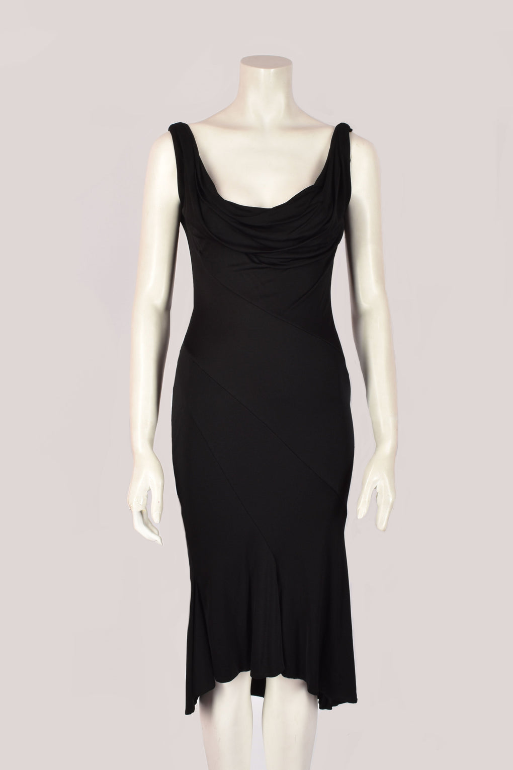 VERSACE MIDI BLACK DRESS