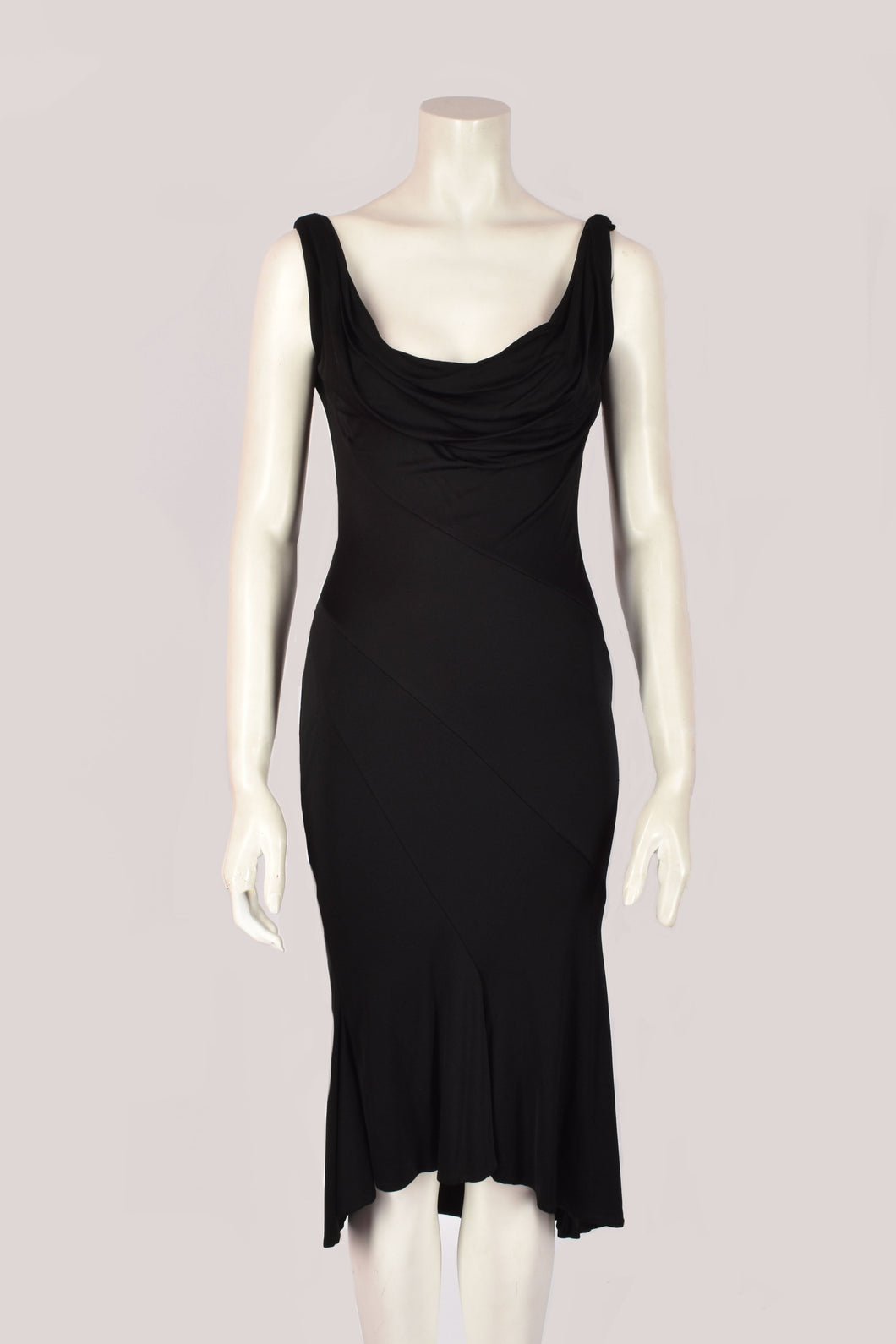 VERSACE MIDI BLACK DRESS