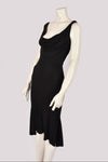 VERSACE MIDI BLACK DRESS