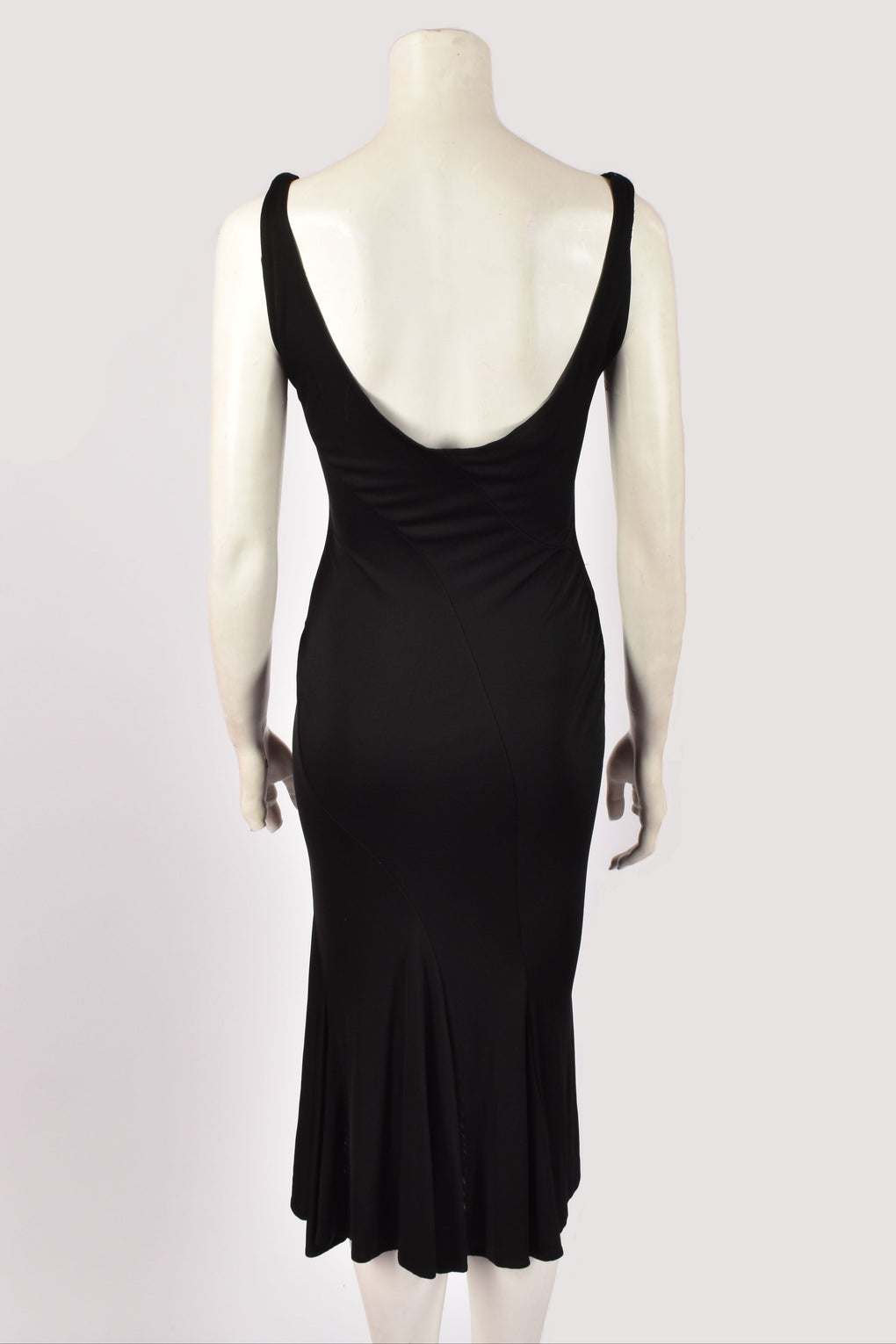 VERSACE MIDI BLACK DRESS