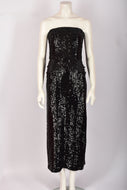 1960S BLACK SEQUIN DRESS