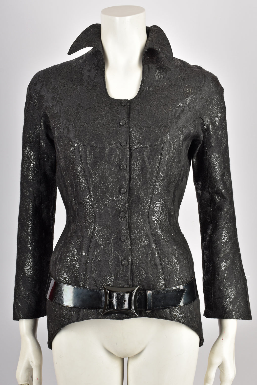 THIERRY MUGLER JACQUARD JACKET S