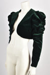 SARAH WHITWORTH 1980s VELVET JACKET S-M