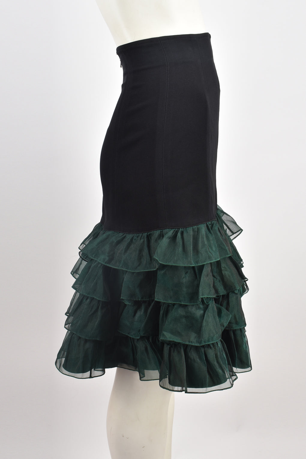 OZBEK LONDON FRILLED SKIRT S