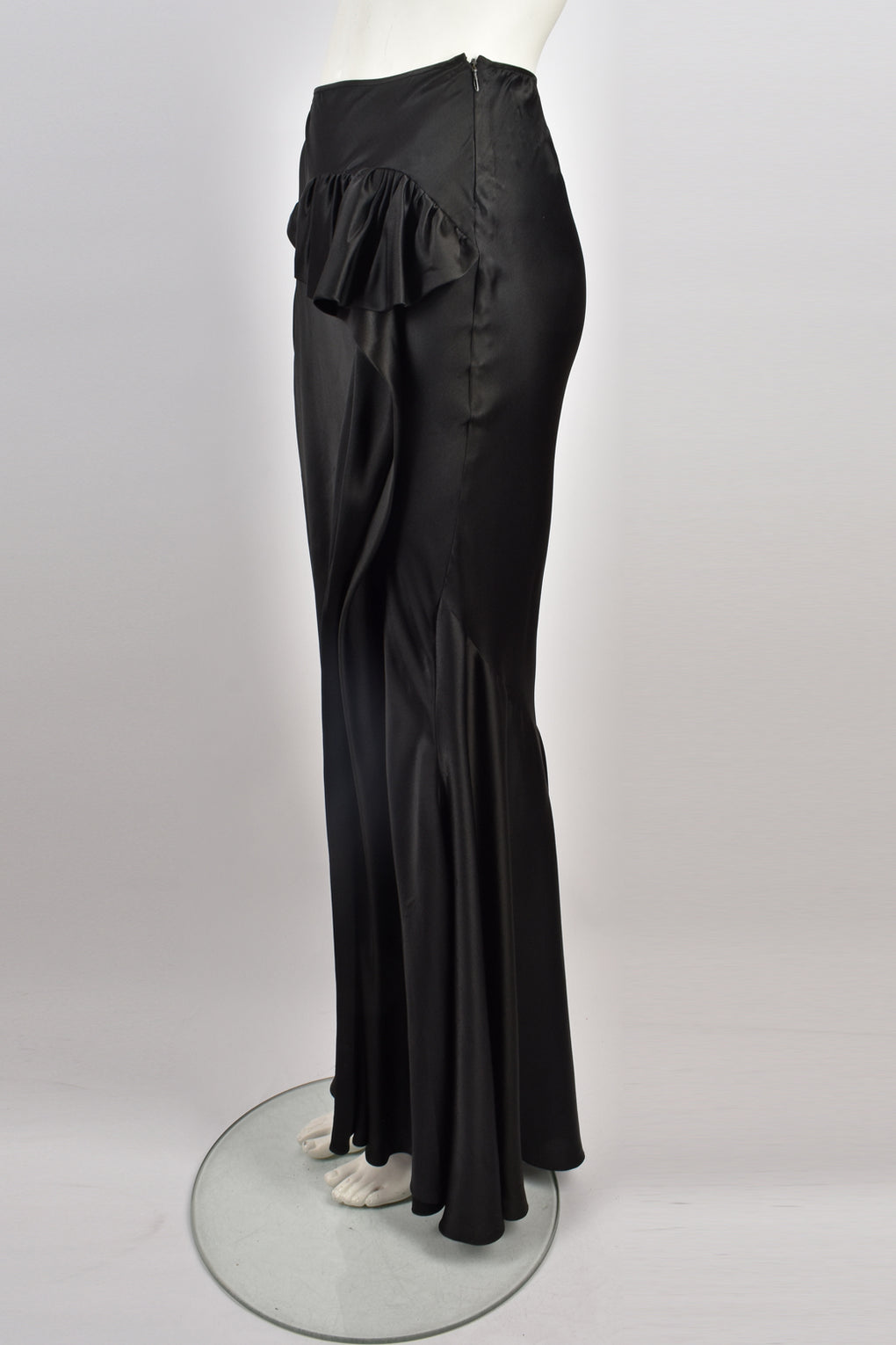 GALLIANO SILK BIAS MAXI SKIRT 2010s M