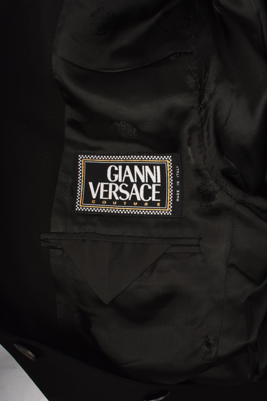 VERSACE MEN'S BLACK BLAZER