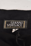 GIANNI VERSACE JEWELLED MOCK-NECK BLACK DRESS