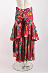 KENZO FLORAL SKIRT WITH BOW DETAIL