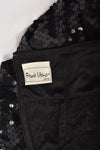 FRANK USHER BLACK SEQUIN DRESS