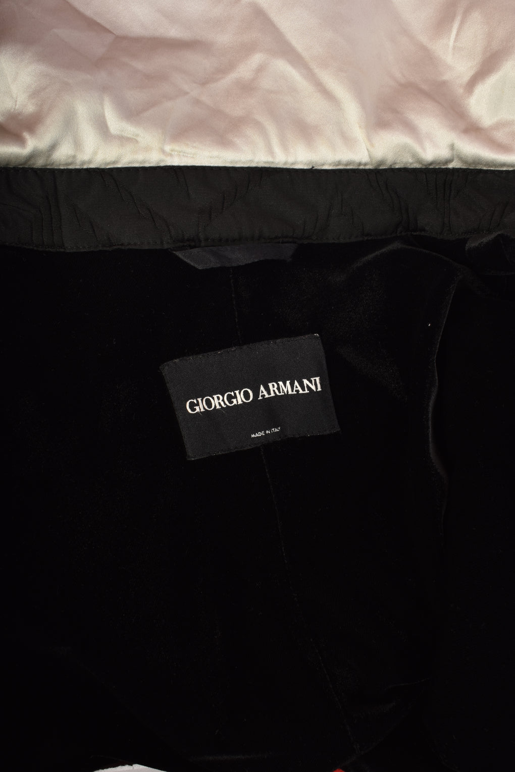 GIORGIO ARMANI BLACK AND WHITE QUILTED JACKET