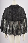VICTORIAN LACE AND BEADED CAPE S-M-L