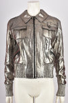 JEAN CLAUDE JITROIS SILVER PYTHON JACKET M