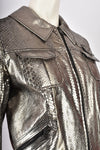 JEAN CLAUDE JITROIS SILVER PYTHON JACKET M