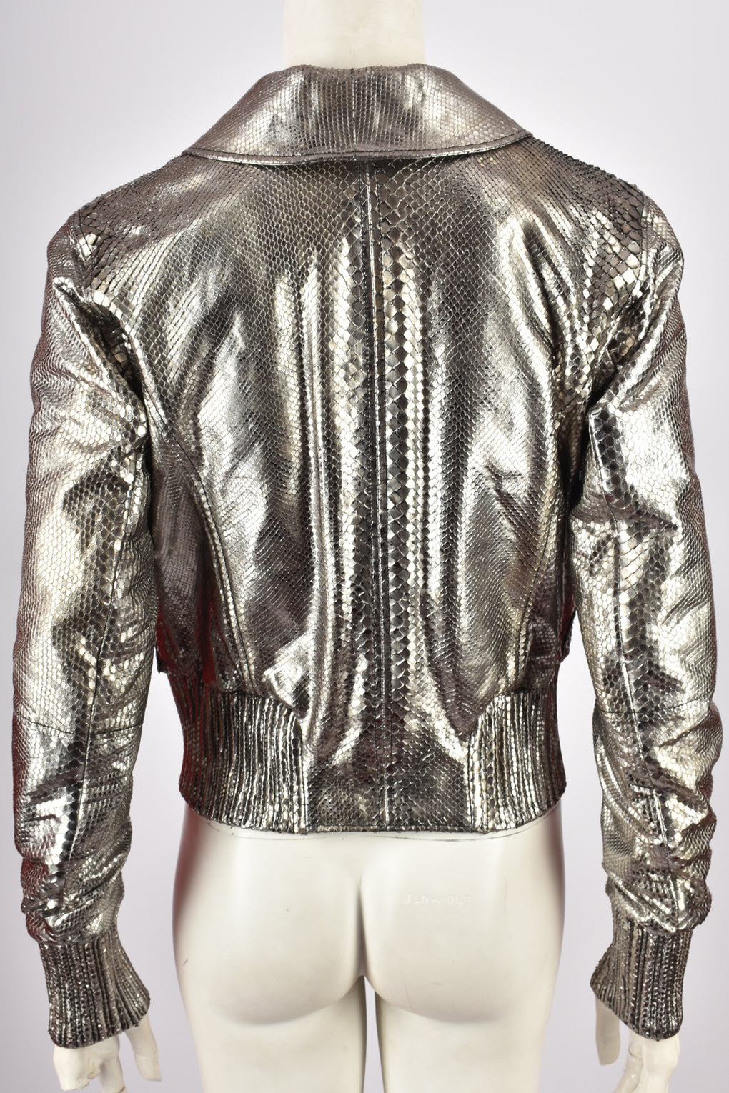 JEAN CLAUDE JITROIS SILVER PYTHON JACKET M