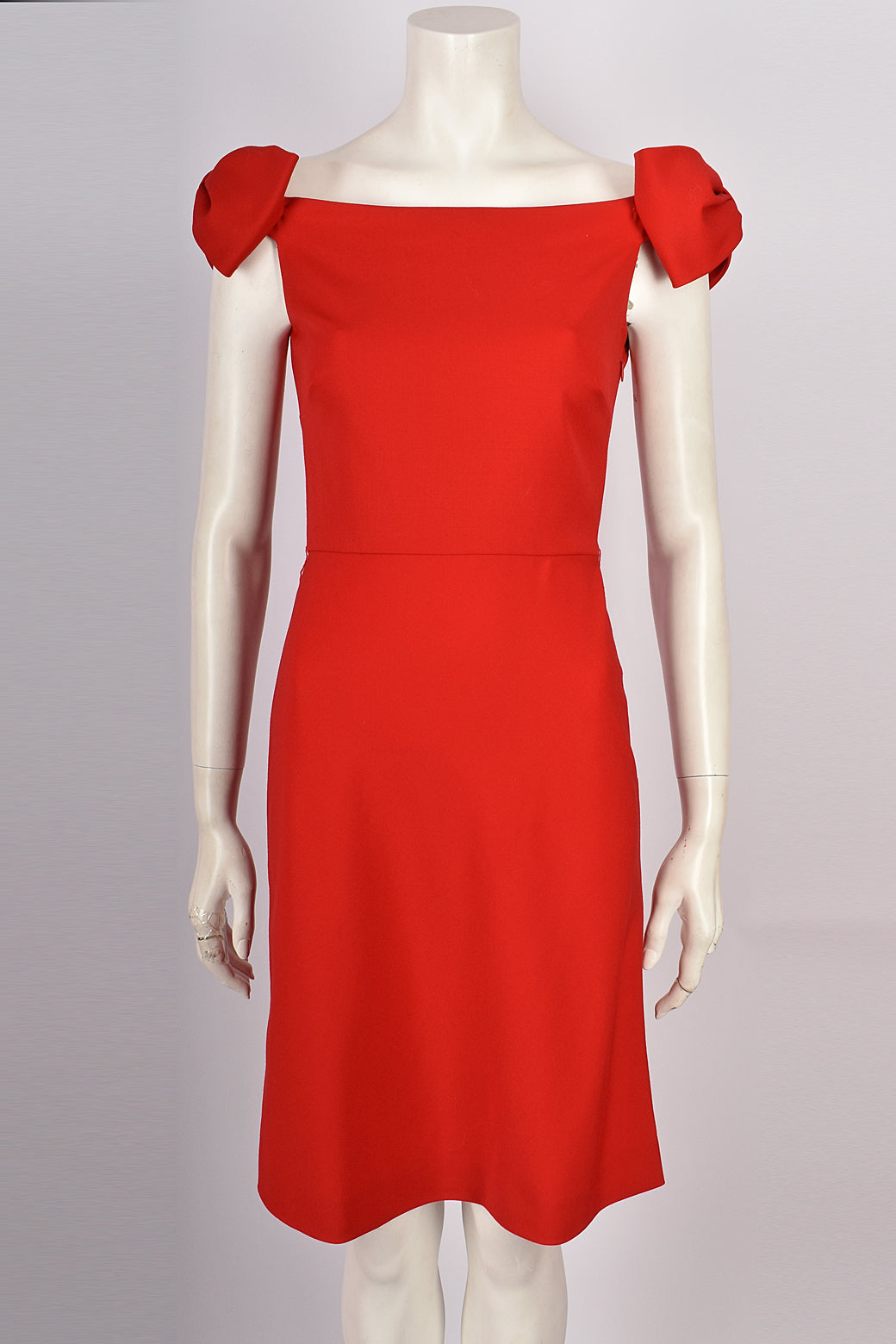 VALENTINO TECHNOCOUTURE RED DRESS S