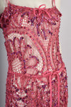 JULIEN MACDONALD SS 2005 PINK DRESS S-M-L
