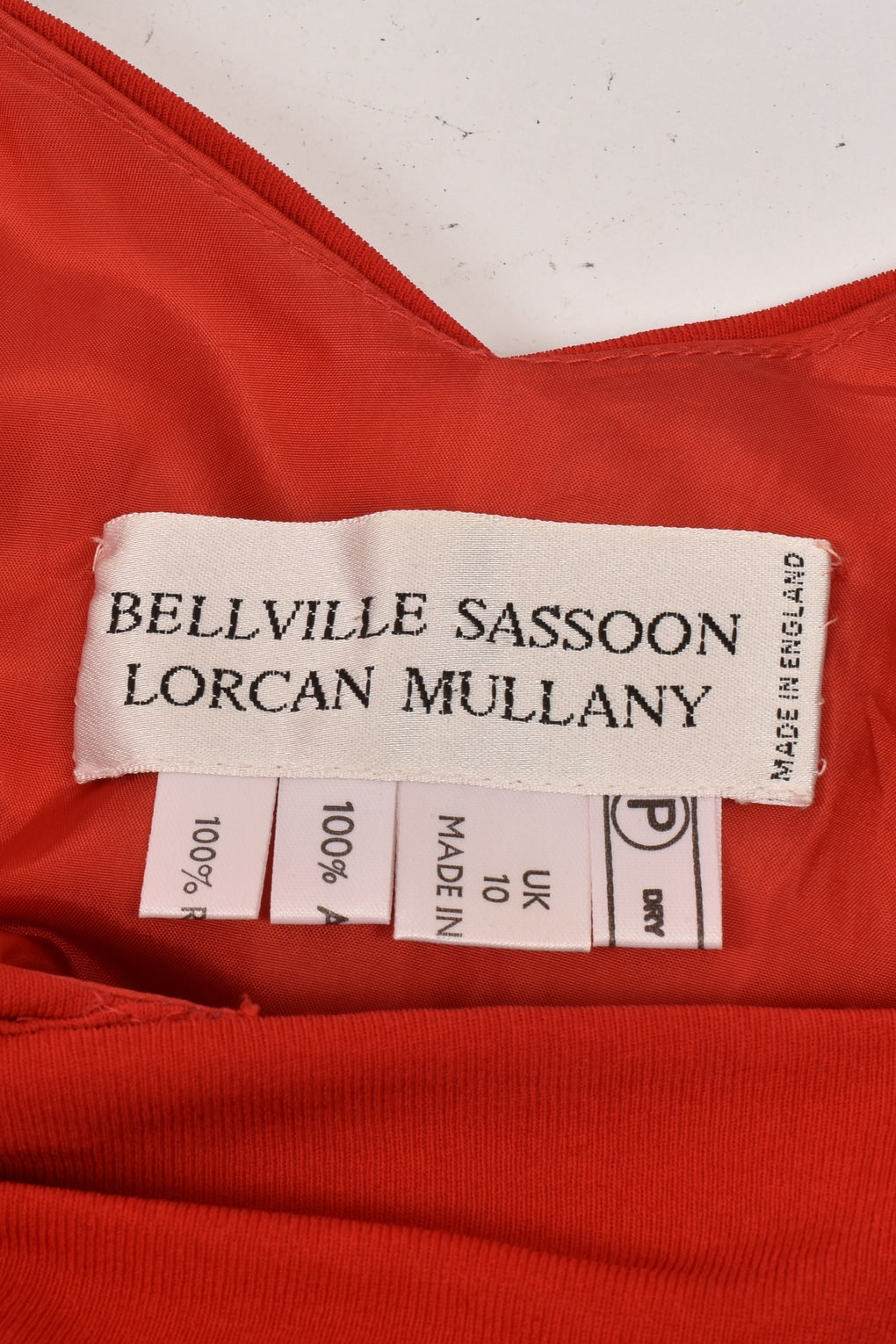 BELLEVILLE SASSOON RUCHED RED GOWN
