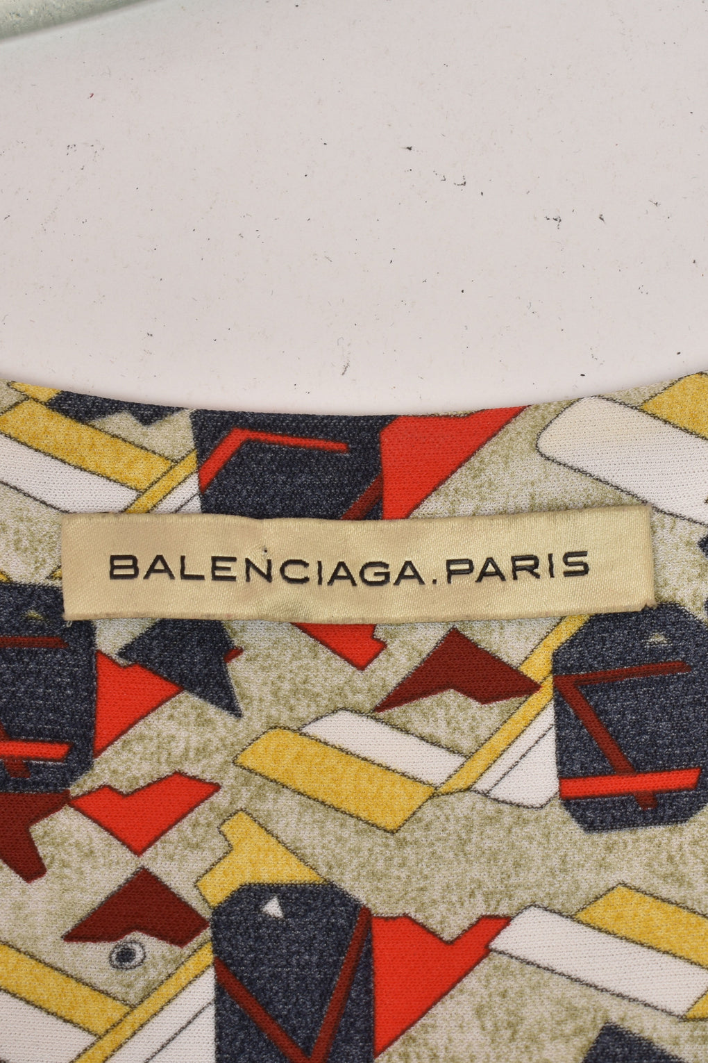 BALENCIAGA BY NICOLAS GHESQUIERE PRINT DRESS