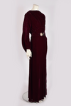 1930S COUTURE VELVET DRESS