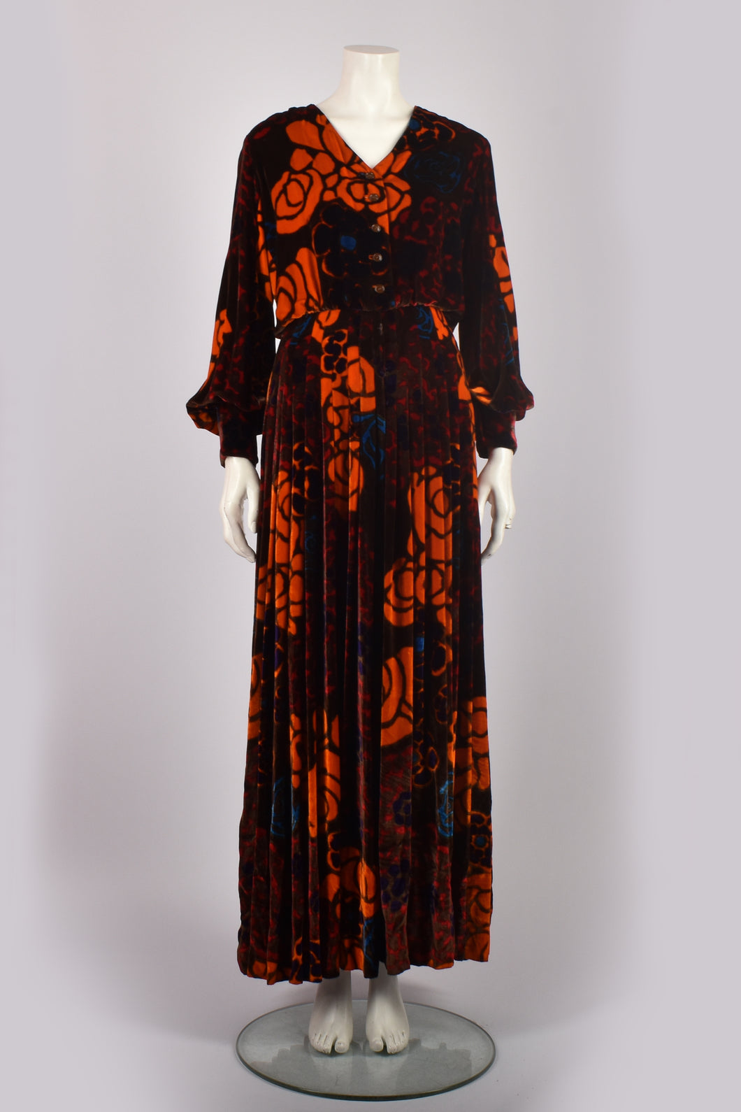 YVES SAINT LAURENT COUTURE VELVET GOWN