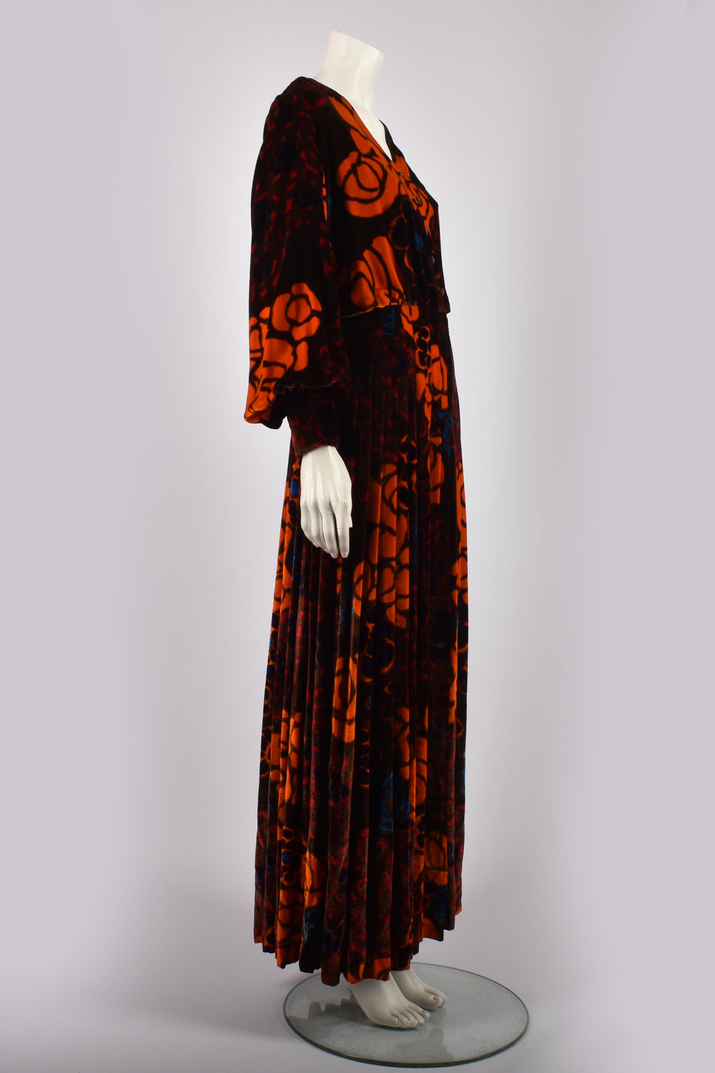 YVES SAINT LAURENT COUTURE VELVET GOWN