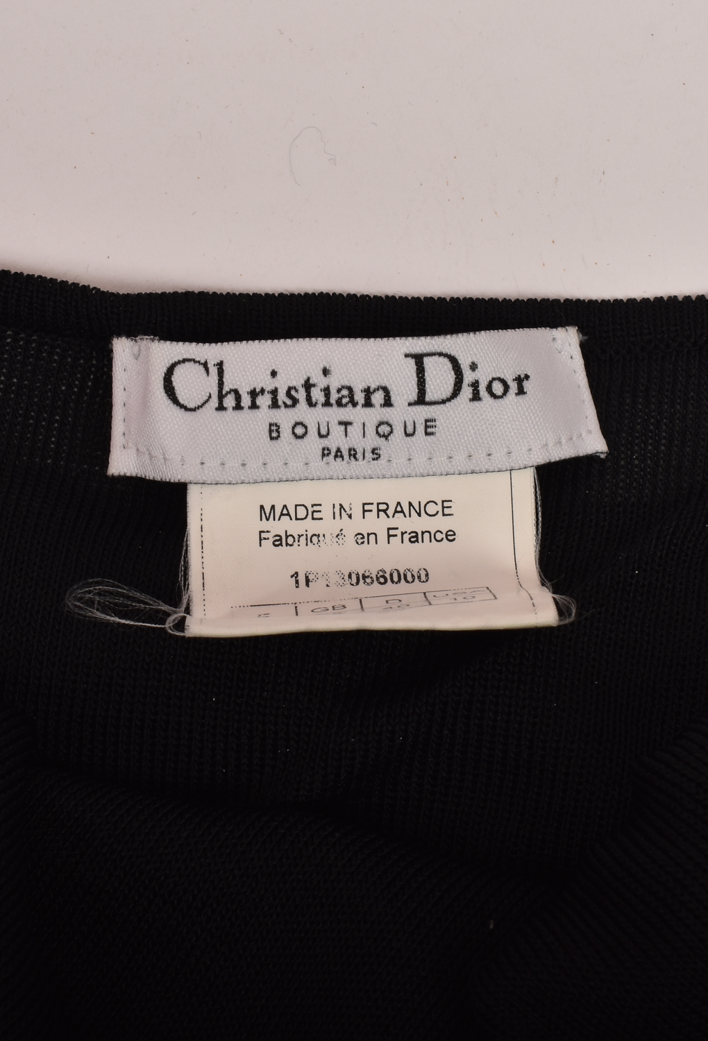 CHRISTIAN DIOR KNIT LEG SPLIT GOWN