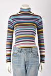 DOLCE & GABBANA STRIPED TURTLENECK