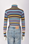 DOLCE & GABBANA STRIPED TURTLENECK