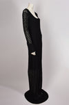 DOLCE & GABBANA LACE LONG BLACK DRESS