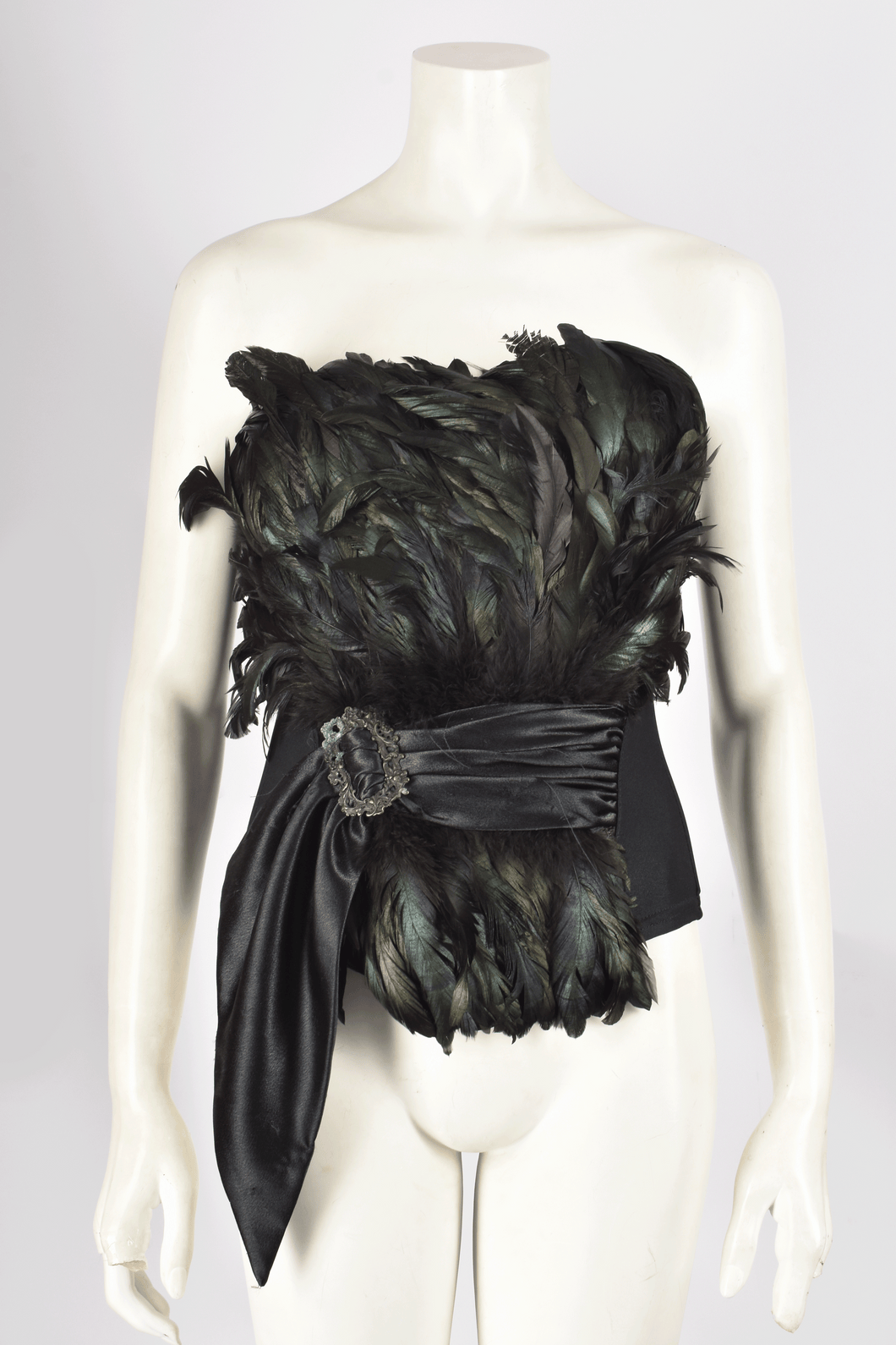 CATWALK COLLECTION 1990S FEATHER CORSET