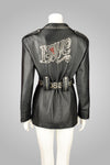1980S GOSSIP STUDDED LEATHER LOVE JACKET