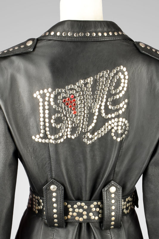 1980S GOSSIP STUDDED LEATHER LOVE JACKET