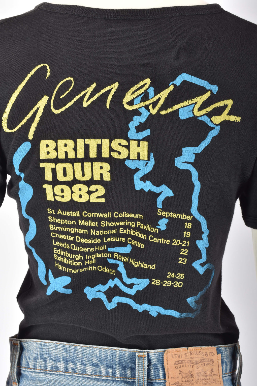GENESIS BRITISH TOUR 1982 T-SHIRT
