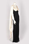 BRUCE OLDFIELD BLACK AND CREAM GOWN