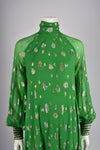 1970S SILK HARDY AMIES GOWN