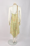 MISSONI GREEN FLORAL LAYERED DRESS WITH SCARF