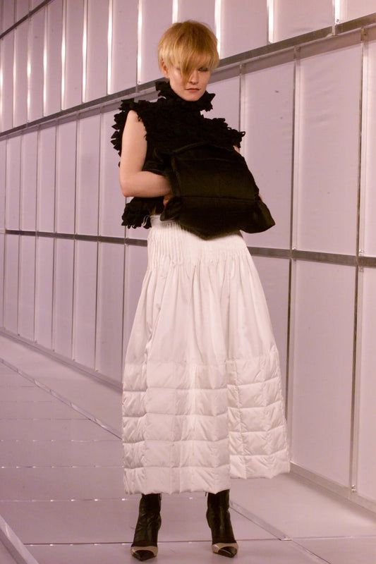 CHANEL AW2000 White Puffer Skirt